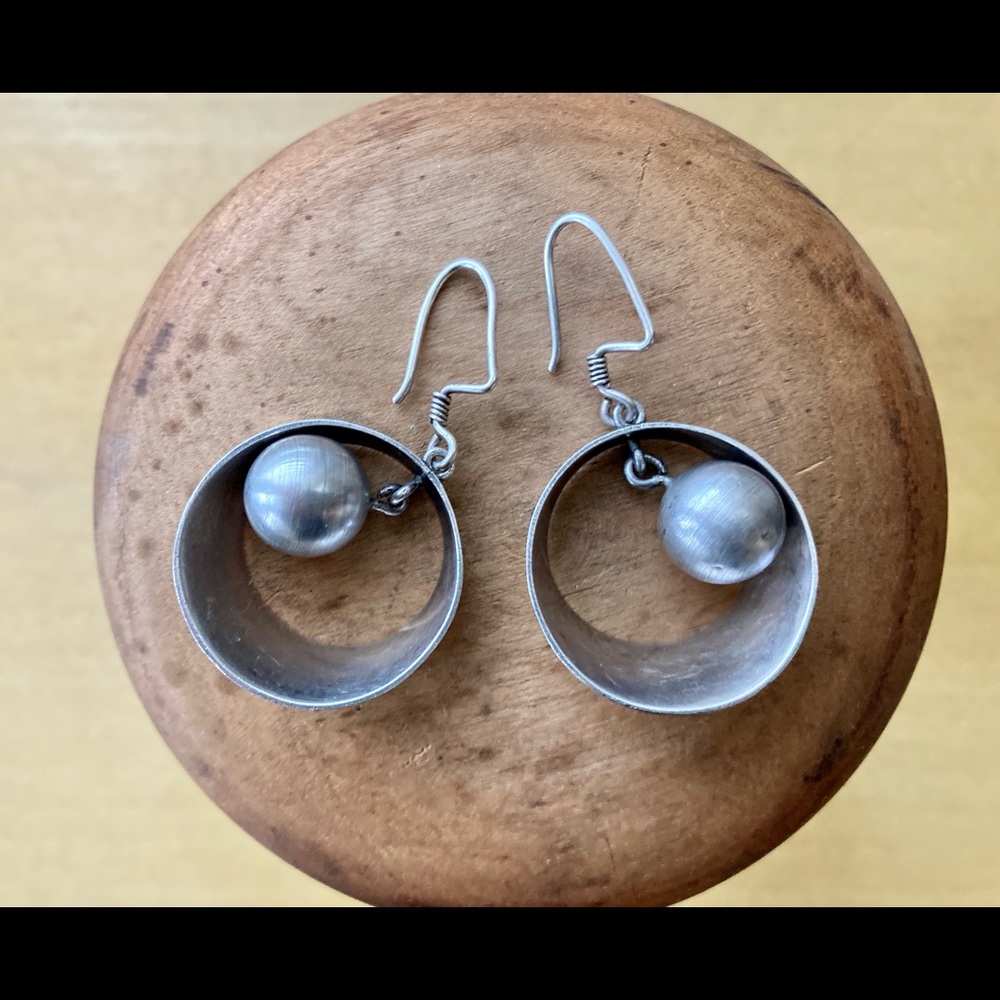 Vintage Taxco Kinetic Morderist Earrings